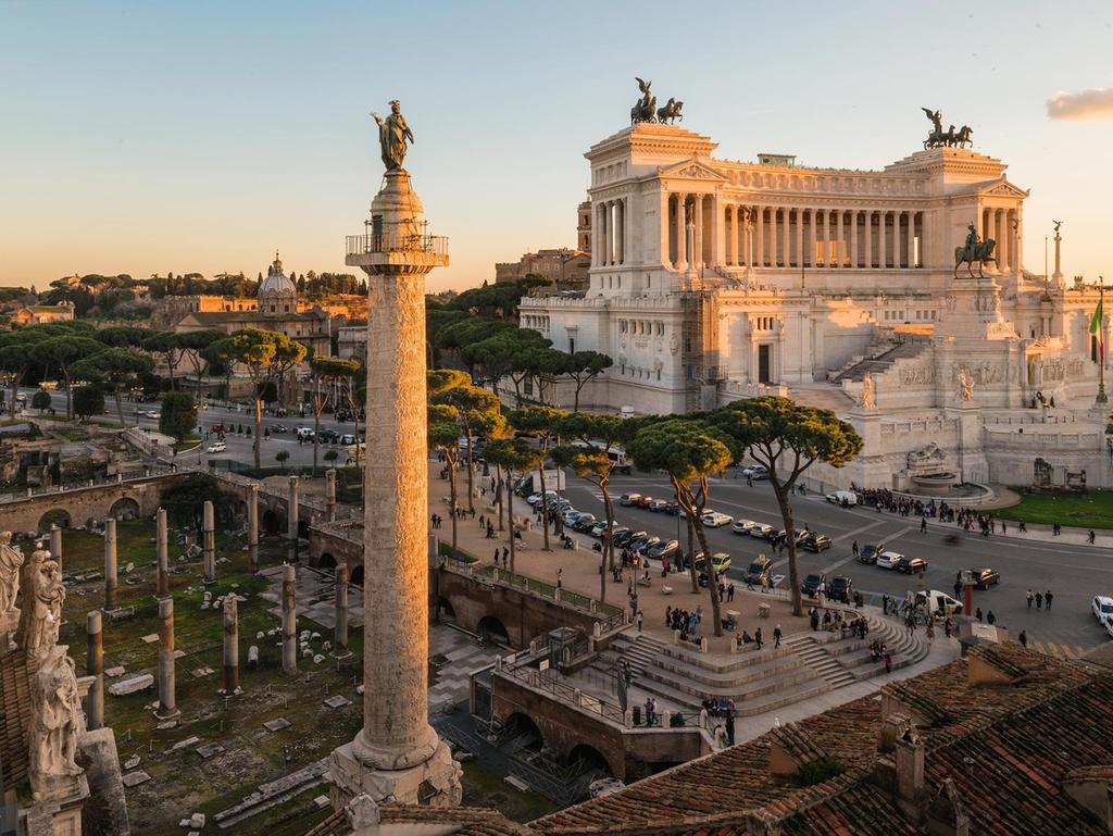 Trajan's Column Trajan's Column is a Roman triumphal column in Rome, that commemorates Roman emperor Trajan's victory in the Dacian Wars.