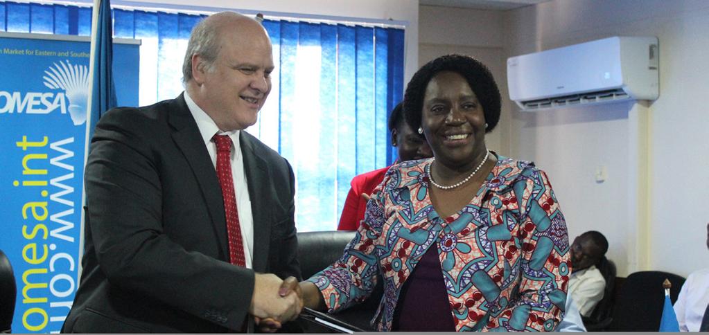 Issue #: 573_19 th Feb 2019 COMESA, EU Signs 10m Facility to Support the Private Sector 1 Ambassador Alessandro Mariani and Secretary General Chileshe Kapwepwe The business community in COMESA Member