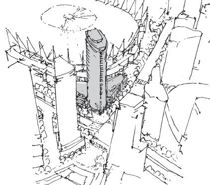 Two Options within Proposed Zoning Georgia Gateway Higher Building Form (121.