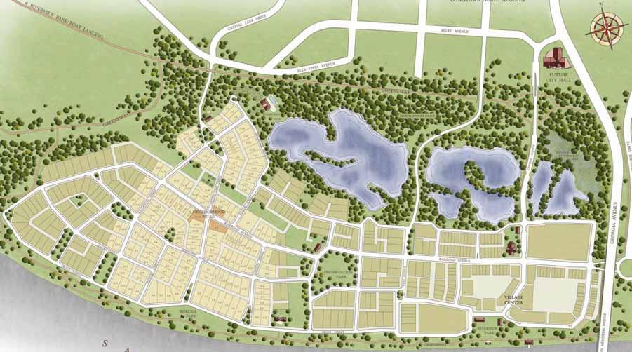 Revised Plan (2008) Increased open space, preserved more ponds Urban ecology park Brick Pond