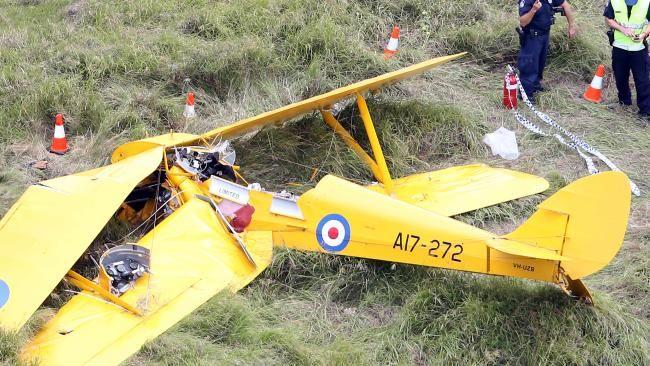 Europe. The wreckage of the Tiger Moth which crashed at Pimpama. Picture: Richard Gosling Extracted from: http://www.goldcoastbulletin.com.