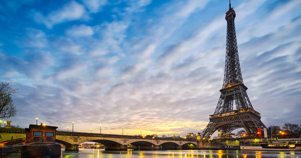 The wonder of Paris at night truly comes to life this evening at our incredible welcome dinner and sightseeing cruise on the Seine River.