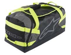 Boots compartment with waterproof removable bag, easier to wash. 2 sides handle to move the bag easily. Big screen print. Hi-Visibility Alpinestars lining. Strong Plastic YKK Zipper chain size 10mm.