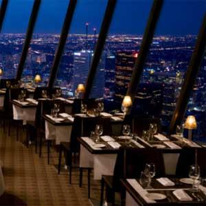 CN Tower - Toronto By Night 360 The Restaurant at the CN Tower, one of Toronto's finest, features unforgettable food combined with a magnificent revolving view of Toronto more than 351 metres (1,151