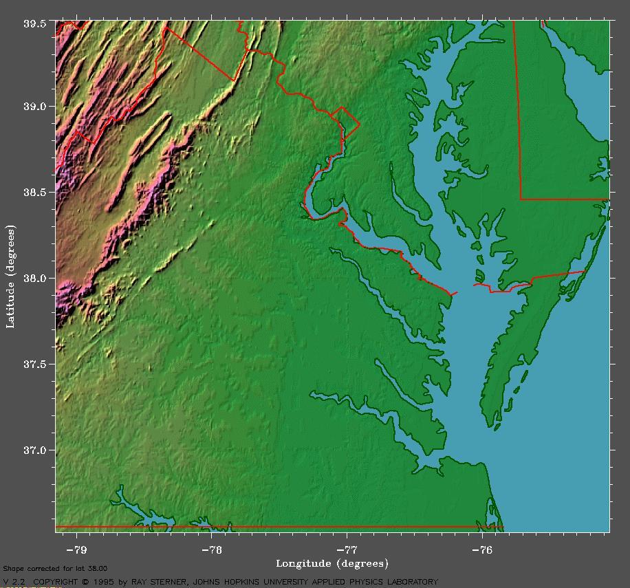 The Coastal Plain (Tidewater) Maryland The Chesapeake Bay is very large.