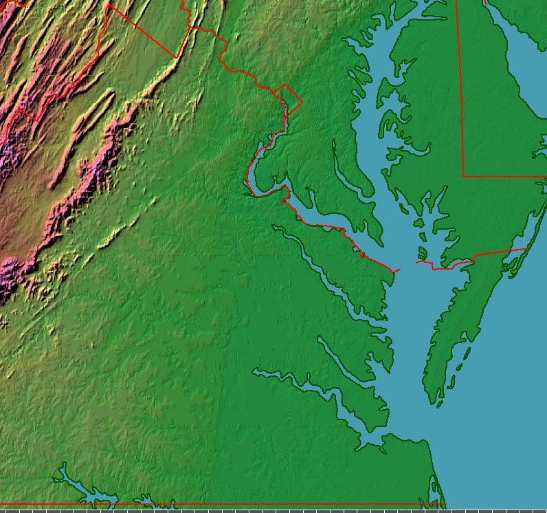 The Coastal Plain (Tidewater) The James River The James