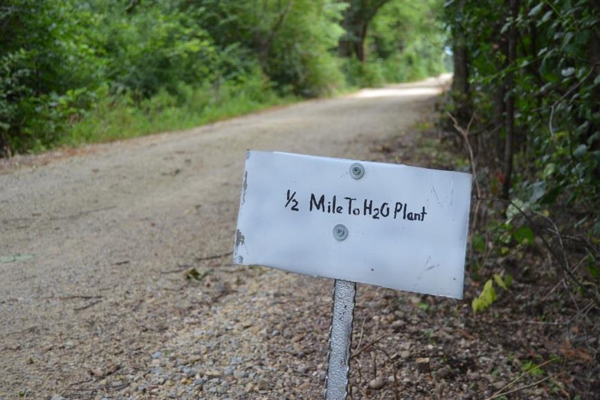 Bernie Johnson placed mileage signs all along the trail to Afton.