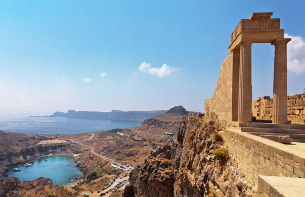 Situated in Sounion over the ruins of a temple dating from the Archaic Period, it stands on a craggy spur that plunges 65m down to the sea.
