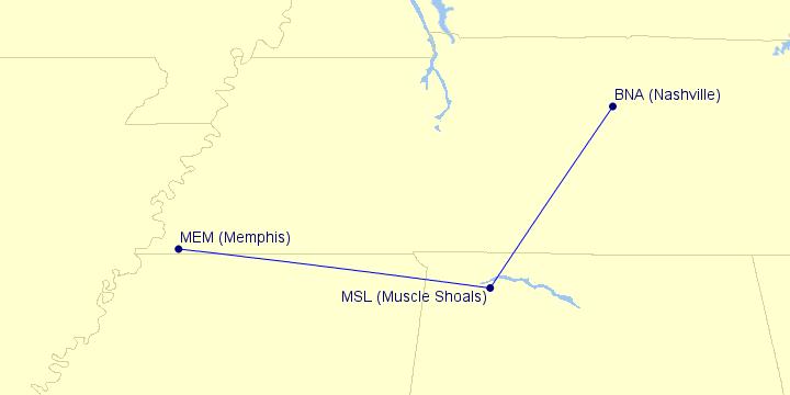 Proposal: Muscle Shoals, AL (MSL) SeaPort Airlines is offering the Muscle Shoals community three service options, providing access to the national air transportation system at Memphis and