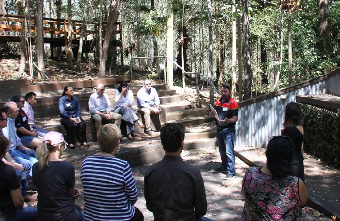 The full day workshop covered a personal story from Aunty Denise Proud and a cultural walk with Matthew Hegarty at the gorgeous surroundings of Walkabout Creek, Brisbane.