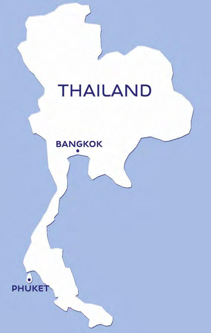 DESTINATION PHUKET, THAILAND Phuket, Thailand - The largest island in Thailand, located on the south west coast in Andaman Sea and connected to mainland by the Sarasin Bridge.