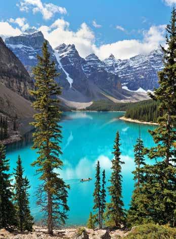 Highlights include walking on sections of the 1,600-kilometre network of trails, riding the Banff gondola for panoramic views from the top of Sulphur Mountain, and learning about the local history at