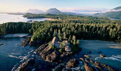 The luxury wilderness resort is an hour away from Vancouver by seaplane or helicopter, or 75 minutes by water taxi from Campbell River, with all journeys travelling through the breathtaking scenery