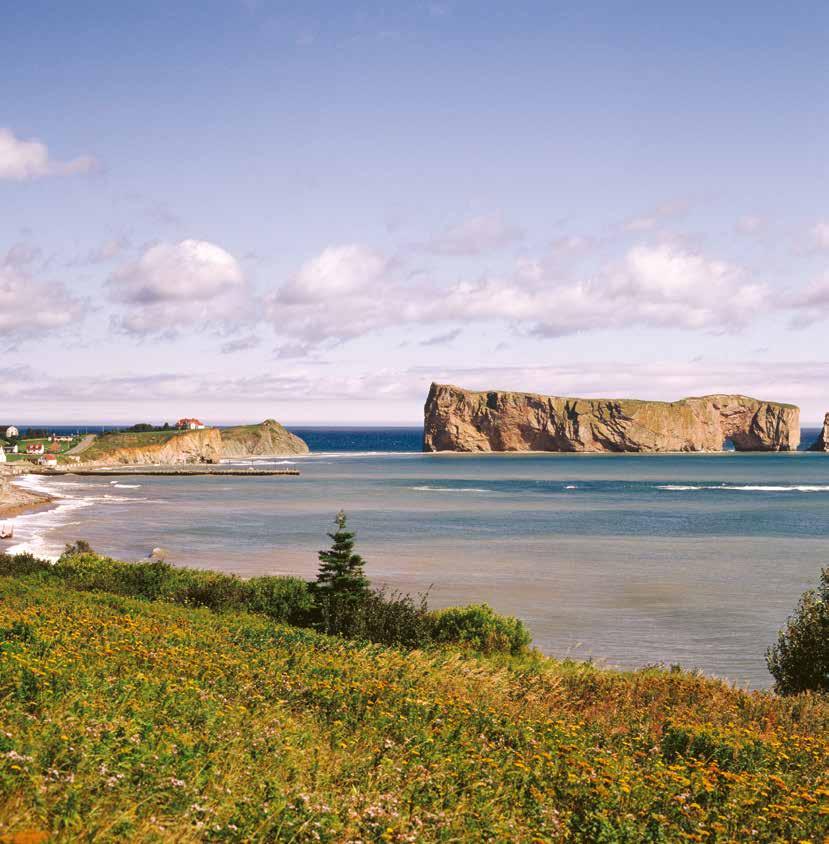 XXXXXXXXXX Percé Rock Robin Edgar to Forestville, then continue along the north shore of the St Lawrence river to Tadoussac, a popular area for whale watching. Stay 1 night at Hotel Tadoussac.