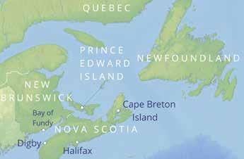 The capital, Halifax, provides a gateway for exploring this area, which can be accessed by direct flights from London or by train from Montreal. MAP C&K Recommends.