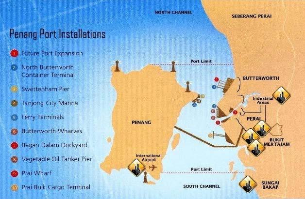 PENANG PORT: GATEWAY TO MALAYSIA S NORTHERN HINTERLAND Penang Port is fully equipped to handle all types of cargo such as container, liquid, dry bulk and break bulk.