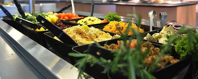 Catering and dietary needs 3 nutritious, balanced meals per day Self-service salad bar Vegetarian option Special diets