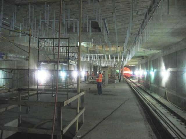 Metro Gold Line Eastside Extension Underground Station Construction 1 st /Soto