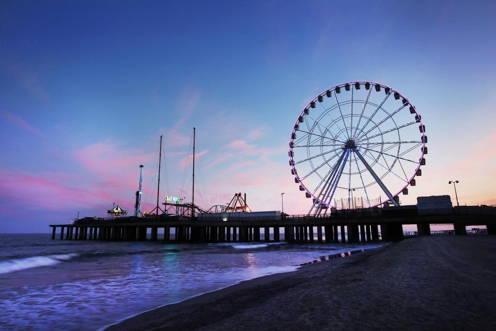 Steel Pier Observation Wheel Third largest in the U.S. 227 feet tall 40 temperature-controlled gondolas Each gondola can comfortably