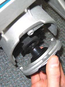 Connect the slotted end of the brush to the drive hub (Figure 2).