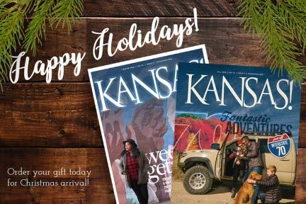 Give the gift of KANSAS! As a Kansas state employee, you receive an exclusive offer (up to 66 percent off retail price!) to subscribe to KANSAS! - the premier travel magazine of the Sunflower State.