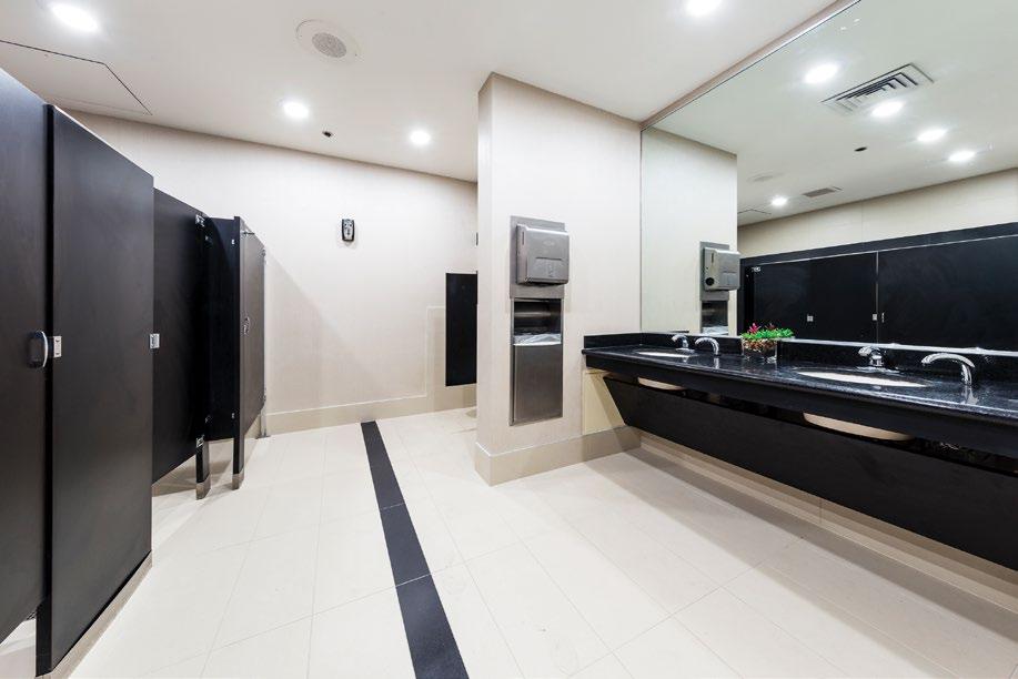 RESTROOMS & COMMON AREAS A M E N ITIES - On-site leasing and property