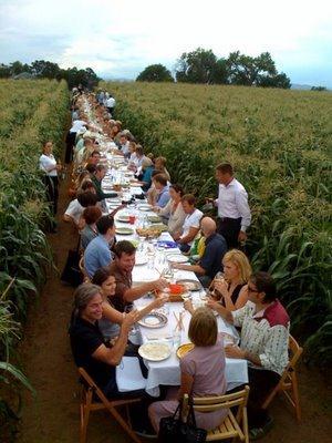 Farm Dinners Farm-to-table dinners may be labeled the fastest growing dining