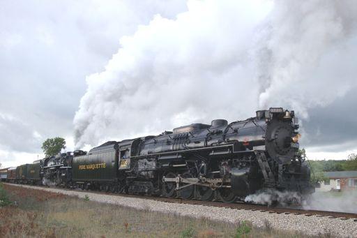 My best Run-by Photo taken on this trip! one thousand people involved in this weekend steam trip.