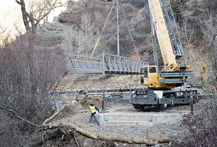 In November 2012, Cache County installed a new pedestrian bridge over the Logan River.