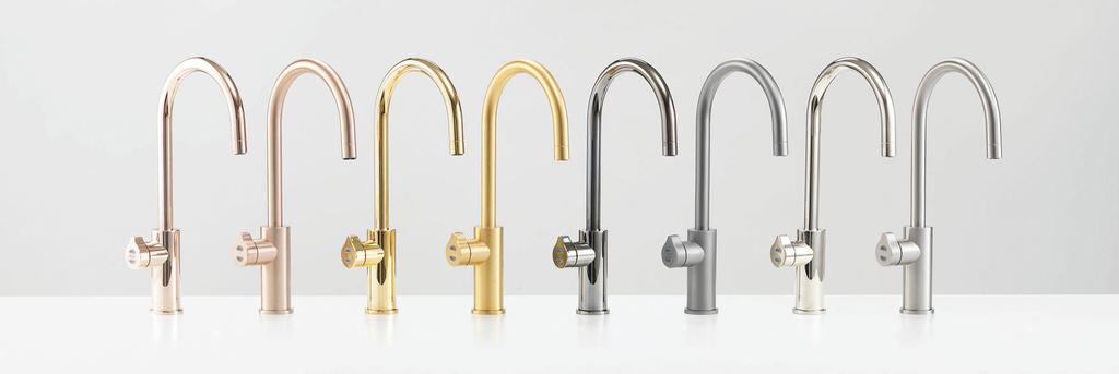 Zip HydroTap standard finishes Platinum finish options While our standard finish options are anything but standard, we know that the demand for a greater range of kitchen tap finishes has never been