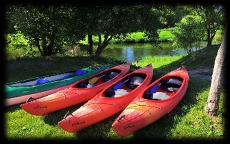 Those, who tend to spend their leisure actively, may choose kayaking trips. Later, they can regain their strength in the Campsite Dubysa, to swim in a river or hot tub.