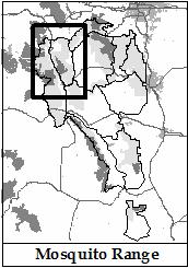 Eleven complexes centered on geographical features encompass sections of the Pike-San Isabel National Forest, adjacent BLM,