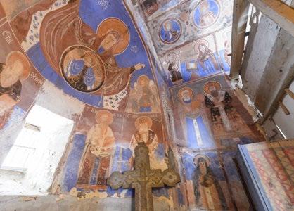 After 50 years in ruins the church was restored and in May,