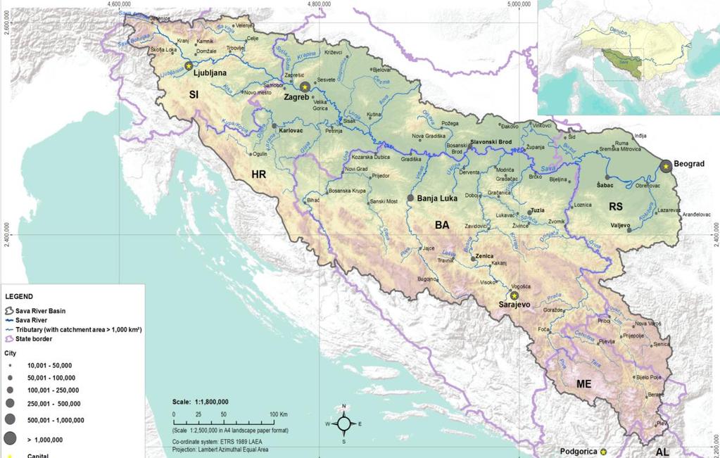 International multilateral cooperation III Framework Agreement on the Sava River Basin 2002 B&H, Croatia, Serbia, Slovenia + Montenegro Sava Commission