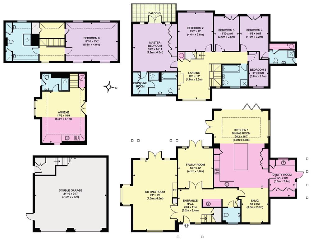 Reception Bedroom Bathroom Approximate Gross Internal Floor Area Main House: 3236 sq ft / 300.