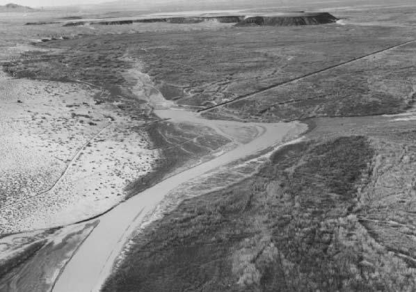 Rio Grande Floodway in 1952 Looking downstream from