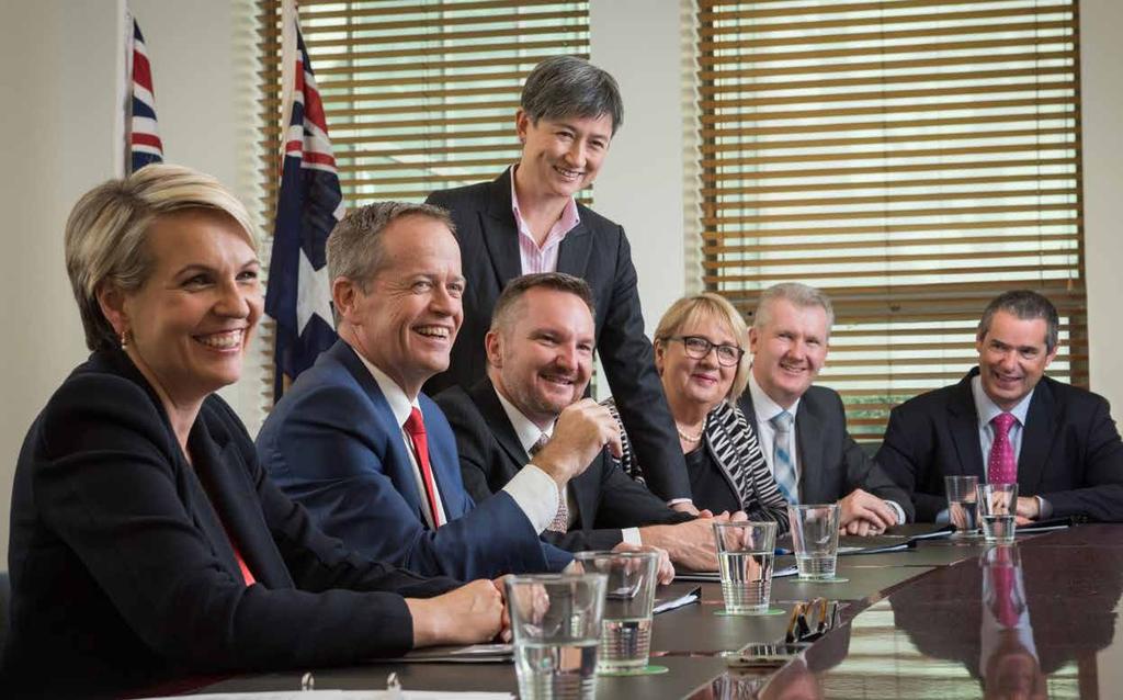 A UNITED LABOR TEAM WILL PUT PEOPLE FIRST From the day Bill Shorten became Leader, Labor s team has remained united, with a single-minded commitment to deliver those policies that put people first.