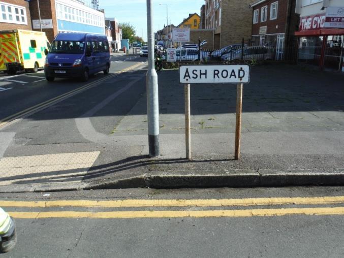 Hindles Road Church Road Action Reinstate highway sign from alleyway Cut back overhanging vegetation Cut