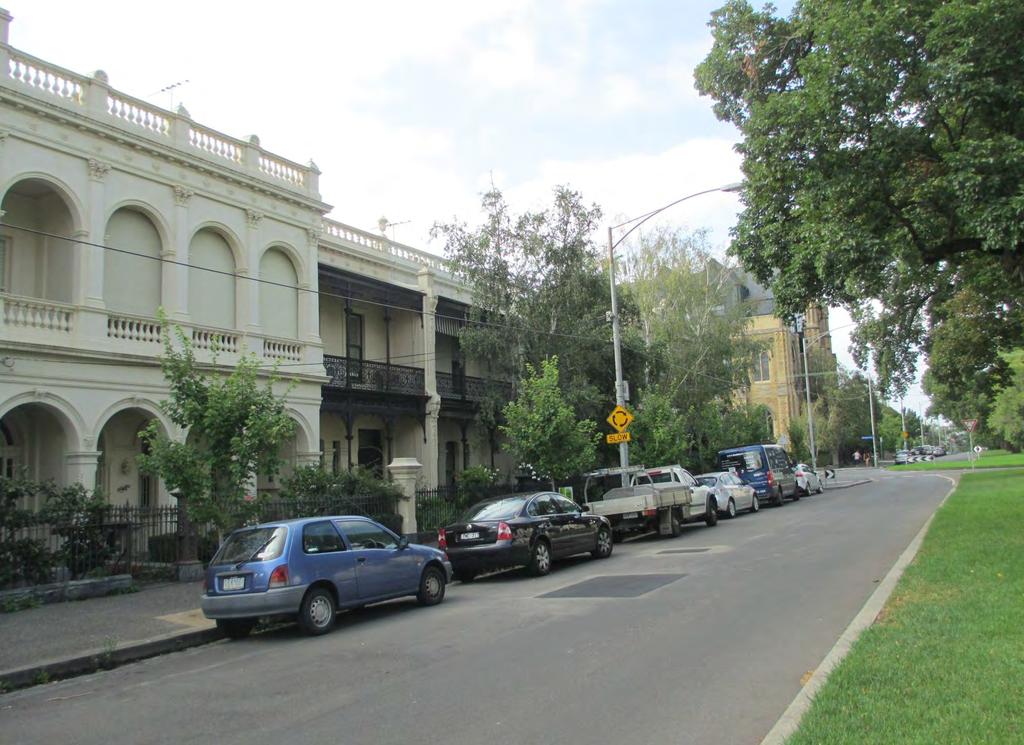 Two-storey Victorian terrace rows