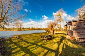 Situated along this stretch of River on the Eastern bank there are a number of individual leisure plots of differing size.