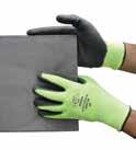 Gloves Enable users to quickly and easily identify the correct cut resistant level of glove by colour (Red, Amber or Green) A red polyurethane palm coated glove
