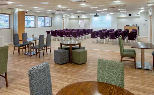 The Sharman Room Reception Entrance The Dining Room The Dining Room is available for up to 110 delegates, has air-conditioning with access directly onto the