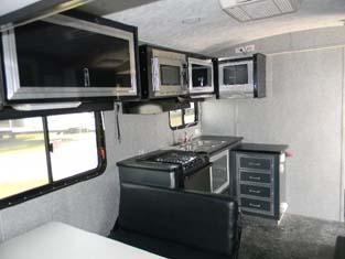 This spacious fifth-wheel also comes equipped with a 32 flat screen TV, free