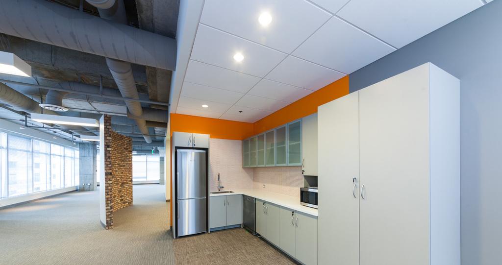 Our spaces are flexible enough for that collaborative, open-office layout