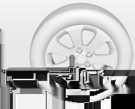 podizanje vozila. 1. Otkačite čepove matica kotača pomoću odvijača i uklonite ih.