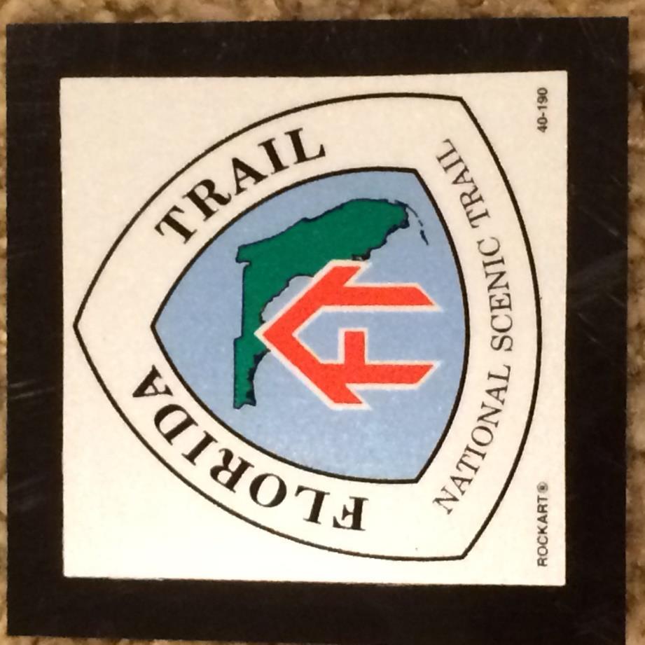 TITLE: Florida National Scenic Trail (FNST) shield - 3-inch Shield / marker PURPOSE / USE: Identifies the FNST to persons approaching from side trails.
