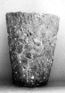 Fig. 41 - Complete limestone mortar S130 (h. 32 cm).
