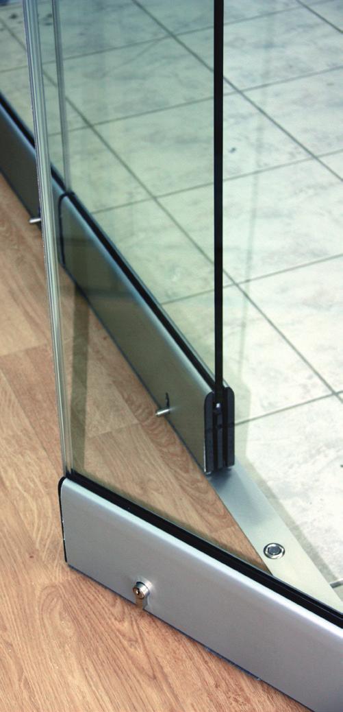 mm) 2 3/64 (52 mm) 1 1/2 (38 mm) Access/Swing door with lock and key - optional Polycarbonated or PVC weather proofing profiles between the glass panels.