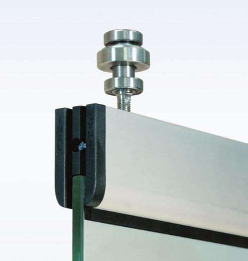 PR-125 SAS (slide and stack) - Medium duty Αluminum middle size rail 52x59 with embedded stainless steel sliding rod.