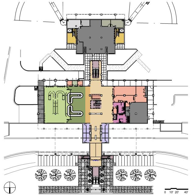 Figure 4-18 Existing Terminal Floor Plan Level 1 Source: Corgan, 2018 Terminal space requirements for ABI were determined by applying planning factors to future passenger activity levels, based on